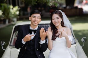 couple, wedding, marriage, love, romance, man, woman, portrait, groom, bride